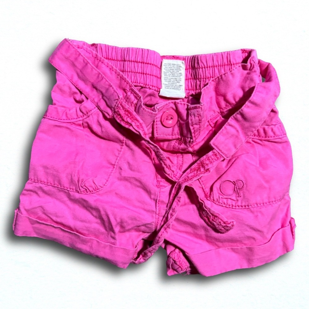 Ocean Pacific OP Toddler Girls Hot Pink Cotton Shorts Size 18M Summer 2010